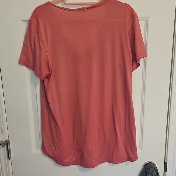 lululemon athletica V-Neck Pink Tee - Picture 4 of 4
